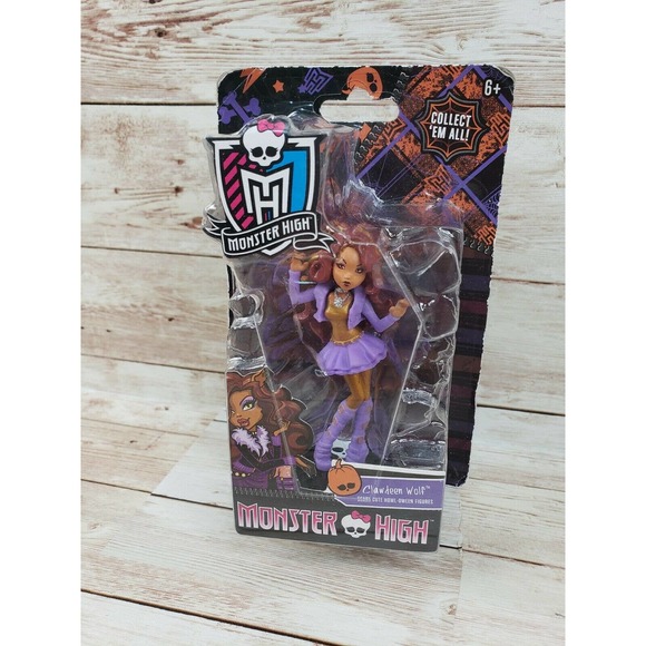 monster high Other - Clawdeen Wolf Monster High 3.5" Scary Cute Howl-oween Figure 55460 with Base
